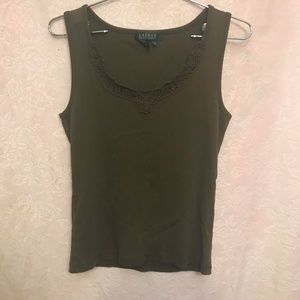 Ralph Lauren Olive Green Tank Top M